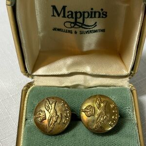 Royal Canadian Armed Forces screw back earrings. Vintage